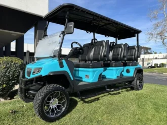 2025 Evolution D5 Maverick 6 Sky Blue lithium golf cart, SKU EMT-25390