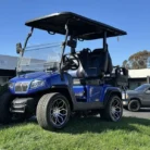 2025 Evolution D5 Ranger 2+2 Portimao Blue lithium golf cart, SKU EMT-25403