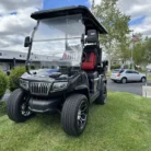 2025 Evolution D5 Ranger 2+2 Black Sapphire lithium golf cart, SKU EMT-25455
