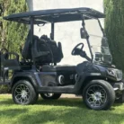 2025 Evolution D5 Ranger 2+2 Plus Black Sapphire lithium golf cart, SKU EMT-25466