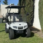 2025 Evolution D5 Ranger 2+2 Plus Pearl White lithium golf cart, SKU EMT-25467