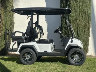 2025 Evolution D5 Ranger 2+2 Plus Pearl White lithium golf cart, SKU EMT-25468