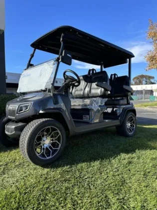 2025 Evolution D5 Ranger 4 Arctic Grey lithium golf cart, SKU EMT-25521