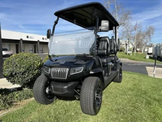 2025 Evolution D5 Ranger 4 Black Sapphire lithium golf cart, SKU EMT-25523