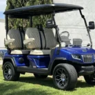 2025 Evolution D5 Ranger 4 Pearl White lithium golf cart, SKU EMT-25525