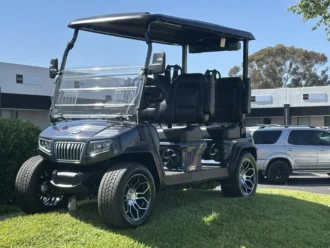 2025 Evolution D5 Ranger 4 Arctic Grey lithium golf cart, SKU EMT-25527