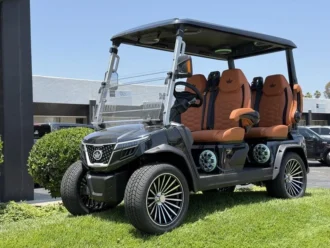 2025 Evolution D-Max GT4 Black Sapphire lithium golf cart, SKU EMT-25691