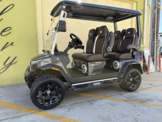 2025 Evolution D-Max XT4 Arctic Grey 4WD lithium golf cart, SKU EMT-25707