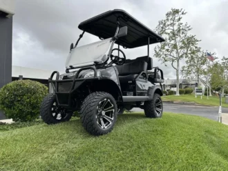 2025 Evolution Forester 4 Plus Black Sapphire lifted lithium golf cart, SKU EMT-25737