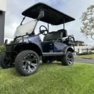 2025 Evolution Forester 4 Plus Mediterranean Blue lifted lithium golf cart, SKU EMT-25738