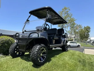 2025 Evolution Forester 6 Plus Arctic Grey lifted lithium golf cart, SKU EMT-25817