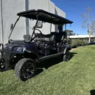 2025 Evolution Forester 6 Plus Mediterranean Blue lifted lithium golf cart, SKU EMT-25819