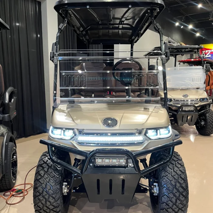 Lifted 2026 Tara Summit Air 4+0 Desert Matte lithium golf cart, SKU EMT-9218