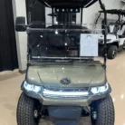 2026 Tara Summit Air 4 Road green lithium golf cart with custom speaker bar, SKU EMT-9268