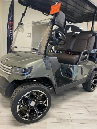 2026 Tara 2+2 green lithium golf cart, SKU EMT-9271
