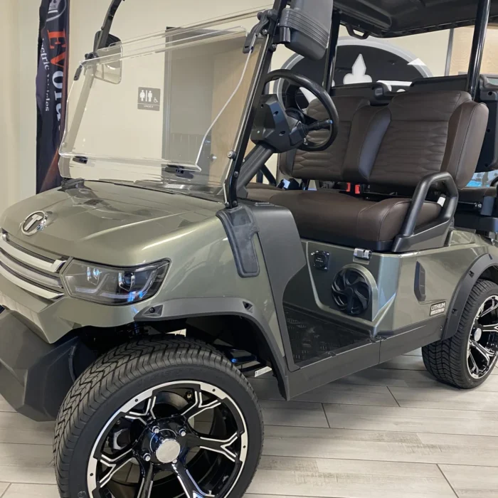 2026 Tara 2+2 green lithium golf cart, SKU EMT-9271