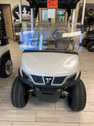 Custom 2025 Tara white lithium golf cart, SKU EMT-9322