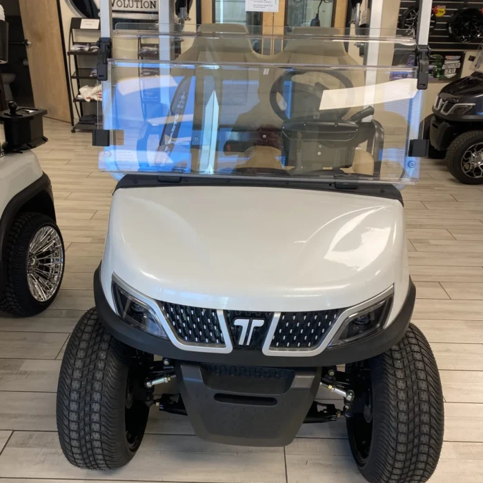 Custom 2025 Tara white lithium golf cart, SKU EMT-9322