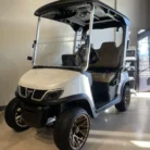 2025 Tara Spirit white lithium golf cart with custom wheels, SKU EMT-9324
