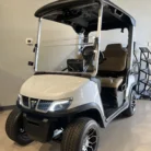 2025 Tara Spirit Pro white lithium golf cart with 10.1-inch touchscreen, SKU EMT-9373