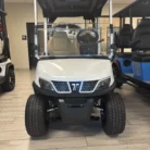 Custom 2025 Tara white lithium golf cart with 10.1-inch touchscreen, SKU EMT-9377