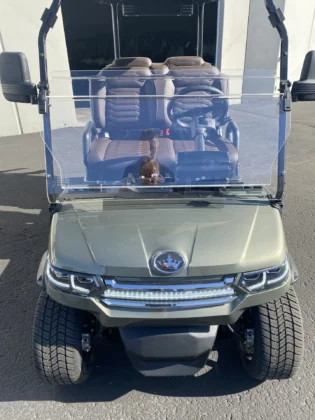 2026 lithium golf cart in Green and Silver, SKU EMT-9433