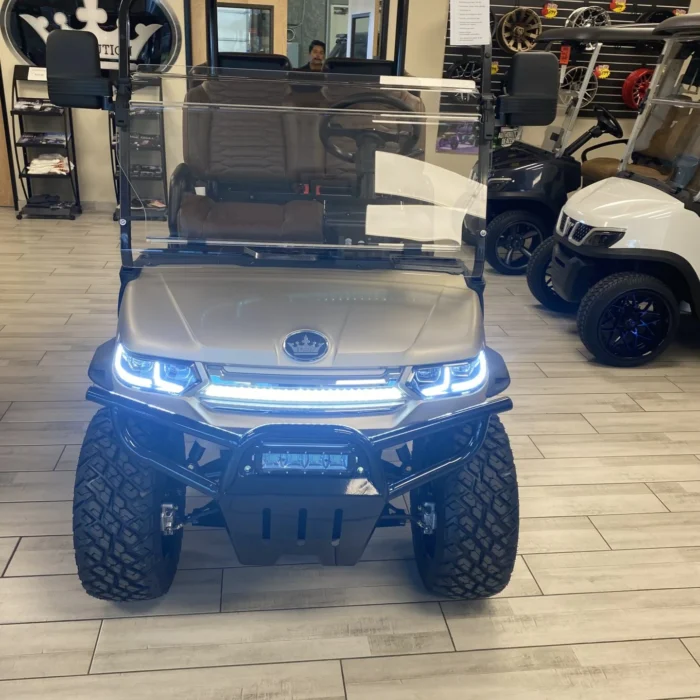 2025 Evolution lithium golf cart in Desert Tan, SKU EMT-9437