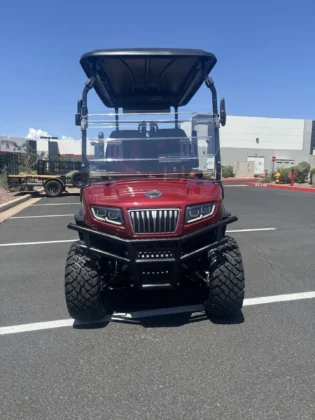 2026 Evolution D5 Maverick 4 red lithium golf cart, SKU EMT-9530