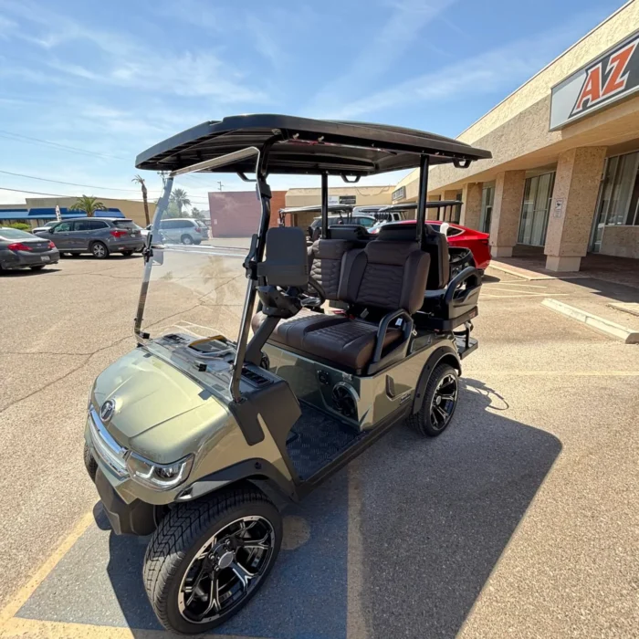 EV-BF0306579-001-IMG_1901-att16978.webp 2026 Tara Summit Air Adventure Green lithium golf cart, serial EV-BF0306579