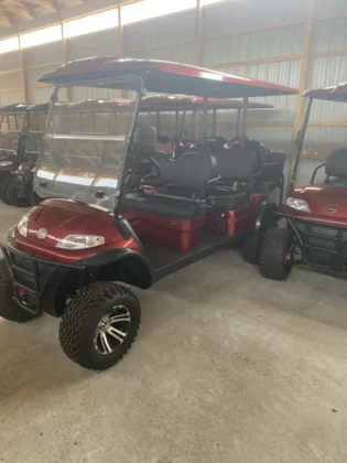 2024 Elite Alset EV6L Merlot Burgundy six-passenger LSV
