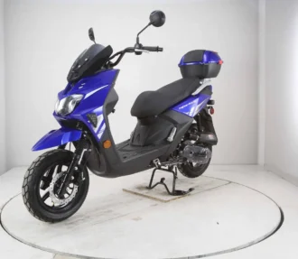 Vitacci Fighter Pro 50cc Scooter, CVT Automatic, 4-Stroke GY6 Engine, Air-Cooled, Tubeless Tires