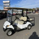 2021 Yamaha Drive2 Glacier White EFI Quietech gas golf cart