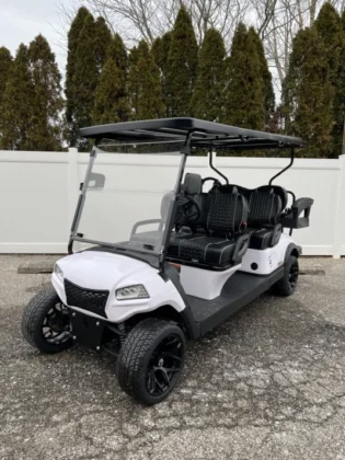2025 Honor LSV G1 Bright White 4+2 with Black wheels and Black upholstery