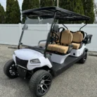 2025 Honor LSV G1 Bright White 4+2 with Black Machined wheels and Tan upholstery