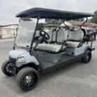 2025 Honor LSV G1 Grey 4+2 lithium cart with Bluetooth sound bar and subwoofer