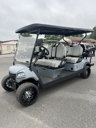 2025 Honor LSV G1 Grey 4+2 lithium cart with Bluetooth sound bar and subwoofer