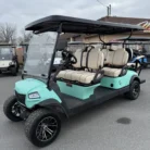 2025 Honor LSV Sea Foam Teal LUXE Edition six-passenger cart