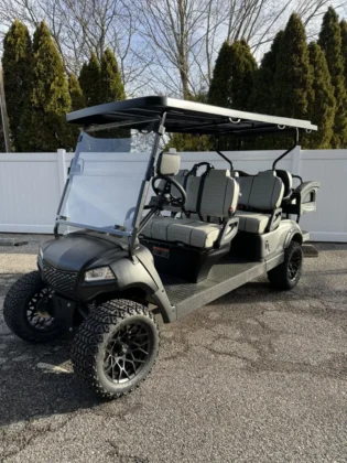 2024 Honor LSV G1 Matte Black 4+2 with 6-inch lift and Grey upholstery