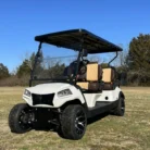 2025 Honor LSV G1 Pearl White 4+2 with Black Machined wheels and two-tone seating