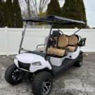 2025 Honor LSV G1 White 4+2 with 6-inch lift and Tan upholstery