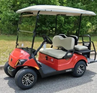 2025 Yamaha Drive2 Quietech PTV four-passenger gas golf cart VIN J0D-805801