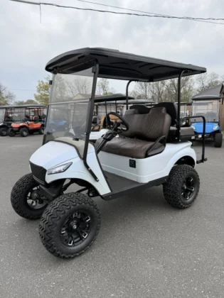 Navitas TAC2 Blizzard Matte White 48V AC lithium golf cart