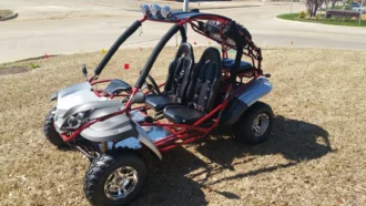 RPS DF-200GKR Adult Off-Road Go-Kart, Automatic Transmission with Reverse, Horizontal Type, 4-Stroke, Single Cylinder, Air Cooled