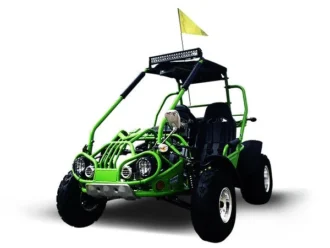 Trailmaster 200 XRX Go-Kart, 169cc 8.2HP Engine, Alloy Wheels, LED Light Bar, Digital Speedometer, Adjustable Seats, Ideal for Teens & Adults