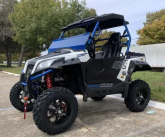 Trailmaster Sports Cross 1000cc EFI UTV, V-Twin 4-Stroke, 39″ Seat Height, 15″ Aluminum Wheels