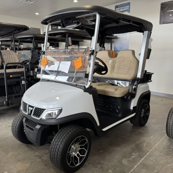 2025 Tara Spirit Pro white golf course electric cart, SKU Temp05