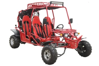 RPS TK300 EFI 300cc 4-Seater Go-Kart (TK300GK-6A), Full-Size with Chrome Rims