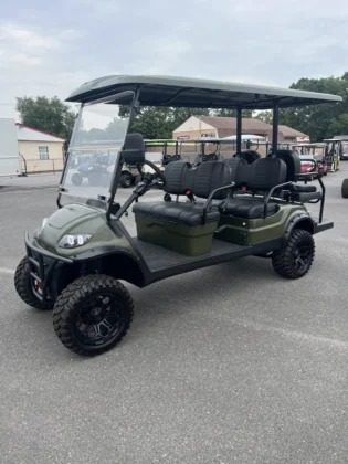 2022 ICON i60L Custom Matte Battle Green six-passenger LSV