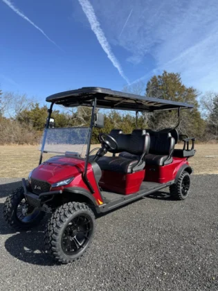 2025 MadJax X6L Cherry Red Metallic lithium six-passenger LSV