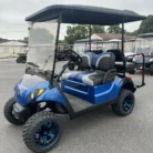 2018 Yamaha Drive2 48V custom lifted electric golf cart with Blue and Black Fade